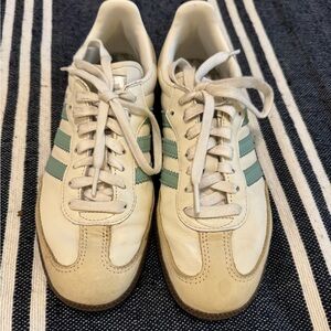 adidas White and Green Women's Sneakers